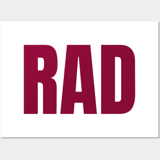 RAD maroon Posters and Art